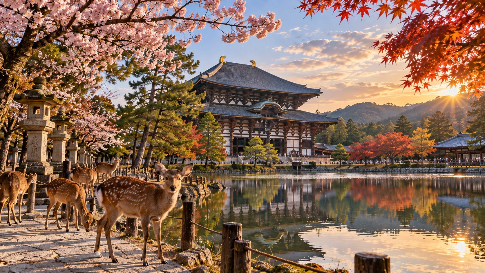 Nara Temple Walk, Deer Park & Japanese Sweets