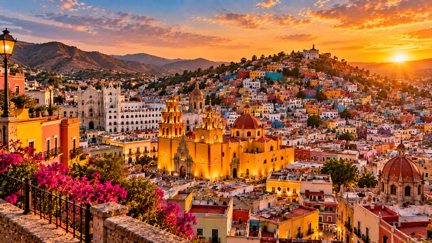 Guanajuato Rooftop Sunset: City Views, Local Food & Good Vibes 🌅