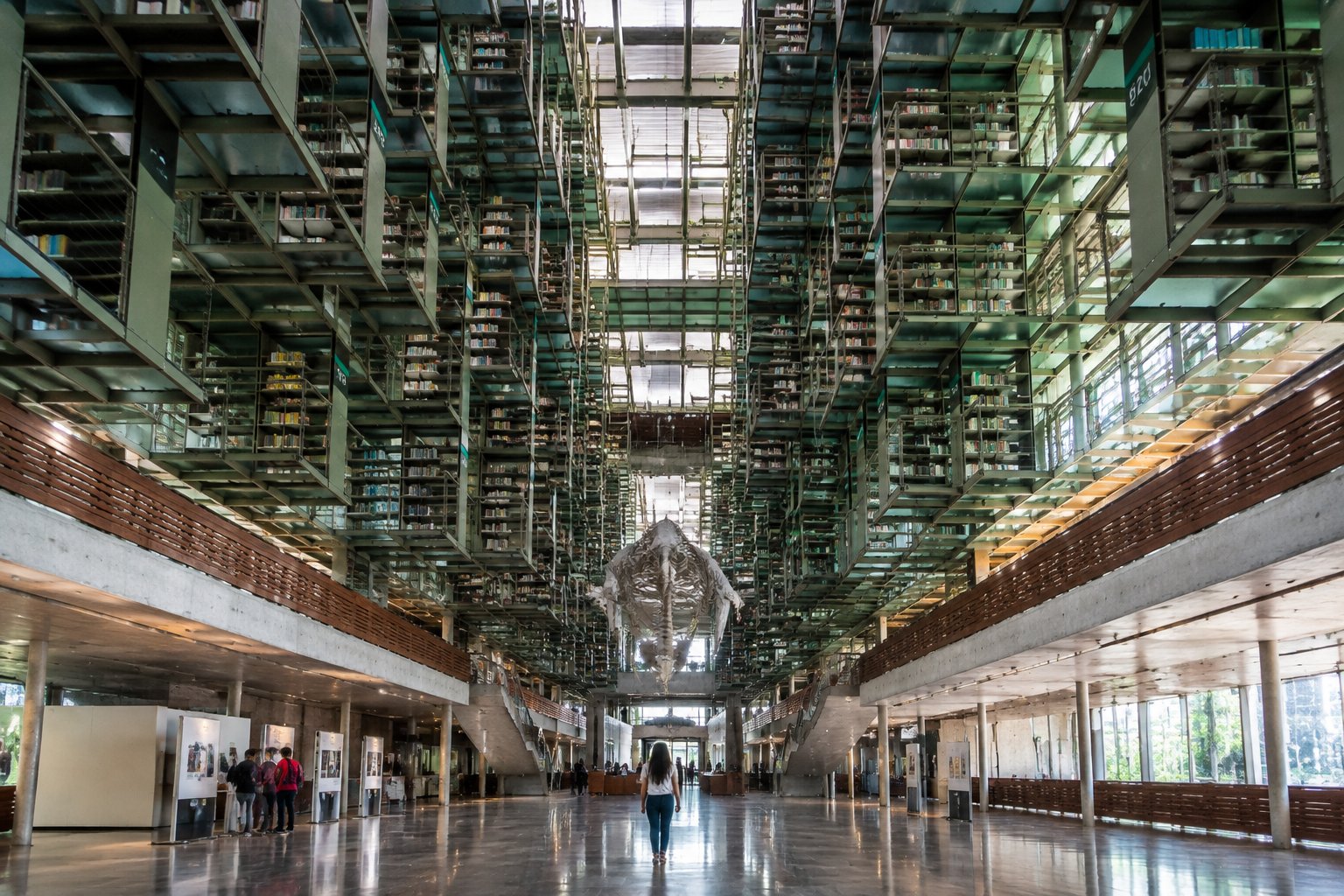 Biblioteca Vasconcelos, Mexico City/Mexico: Walking Into a Futuristic Library Where Books Float Above Me - Travel Story
