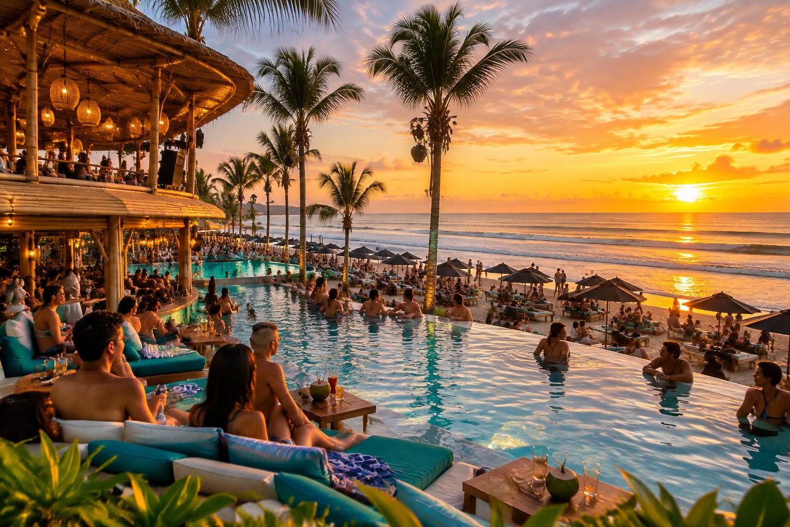 Finns Beach Club, Bali/Indonesia: Where Sunset Waves Meet Island Serenity